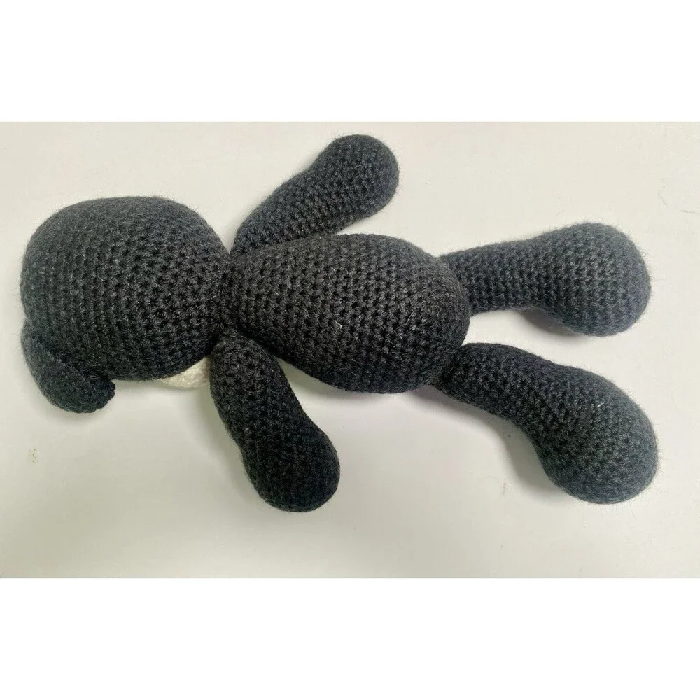 Handmade Crochet Teddy Bear Black 12